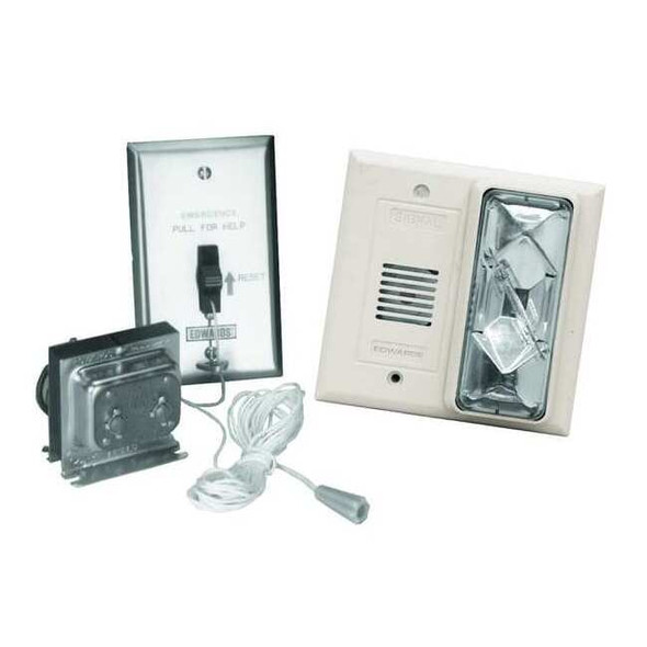 Edwards Signaling Horn and Strobe Kit, 24V AC, 82 dBA at 10 ft, Clear 6538-G5