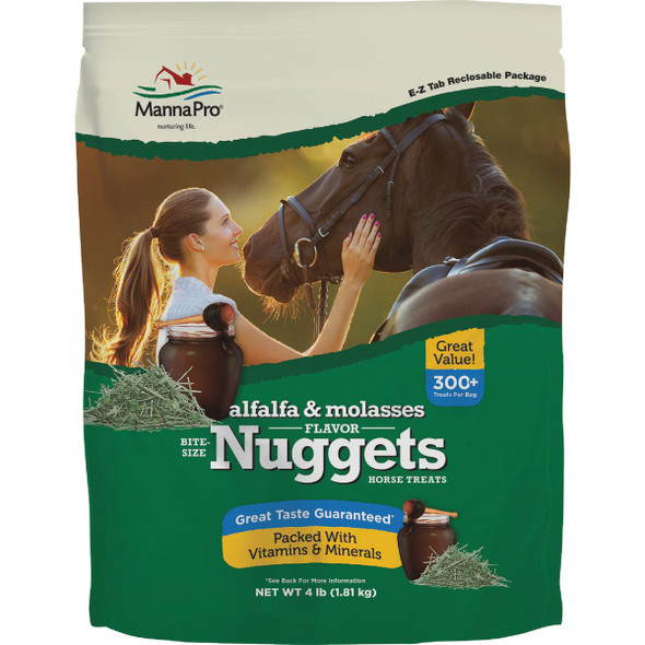 Manna Pro 4 Lb. Bite Size Alfalfa Molasses Nuggets 1030258