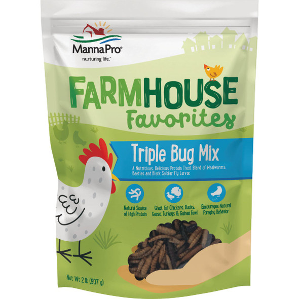Manna Pro Farmhouse Favorites 2 Lb. Triple Bug Mix 1031367