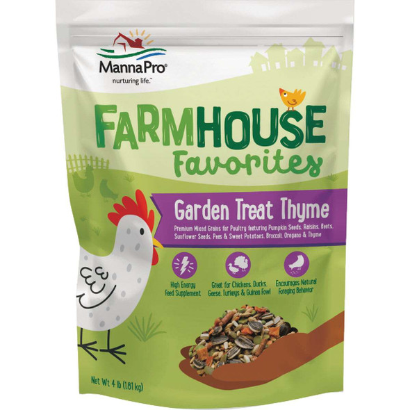 Manna Pro Farmhouse Favorites 4 Lb. Thyme Garden Treat 1031369