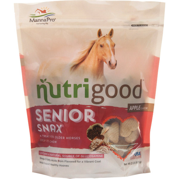 Manna Pro Senior Snax 2 Lb. Apple Flavored Horse Treat 1000048