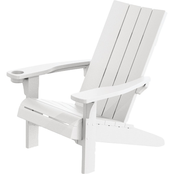 Adams Keter White Resin Modern Adirondack Chair 260696