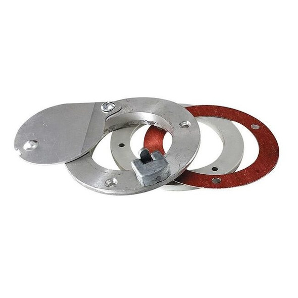 American Garage Door Supply Exhaust Port, For 1/4 in Door, Aluminum EL314