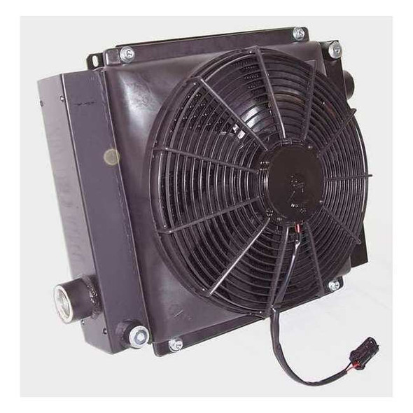 Akg Forced Air Oil Cooler,12VDC,8 to 80 gpm D36-12