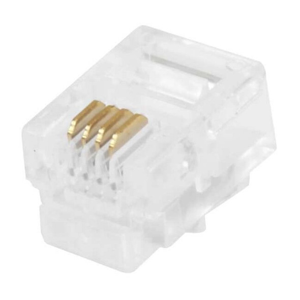 Monoprice Plug,Modular,RJ11,6P4C,Solid,PK50 7269