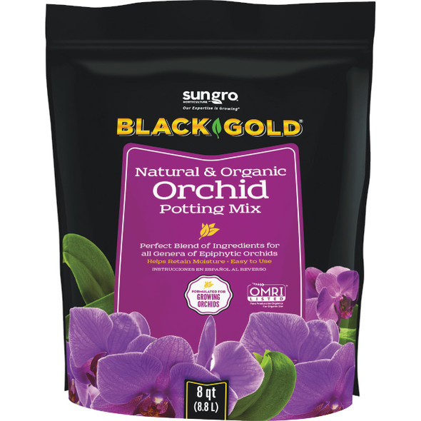 Black Gold 8 Qt. Natural & Organic Orchid Potting Mix 1411402.Q08P