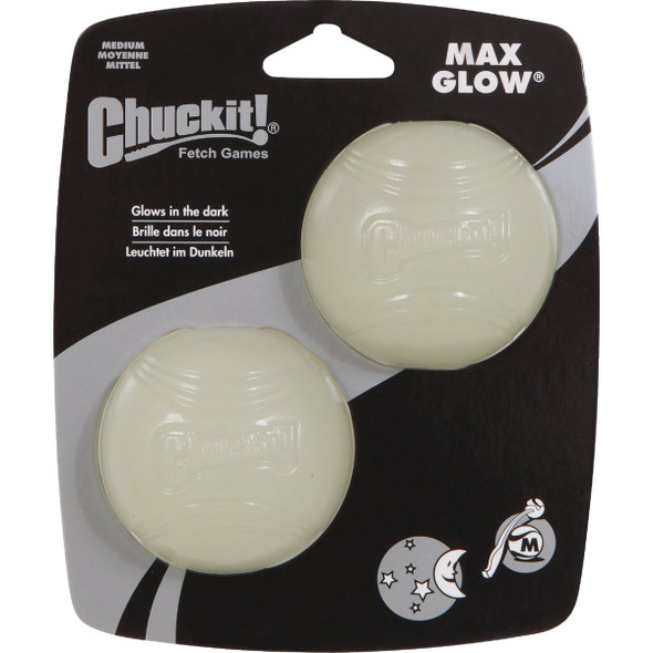 Chuckit Max Glow Medium Ball (2-Pack) 33067