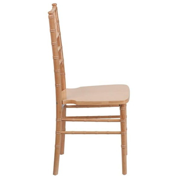 Hercules Chiavari Chair, Wood Back, 15-3-4 in W 18" L 36-1-4" H  XS-NATURAL-GG