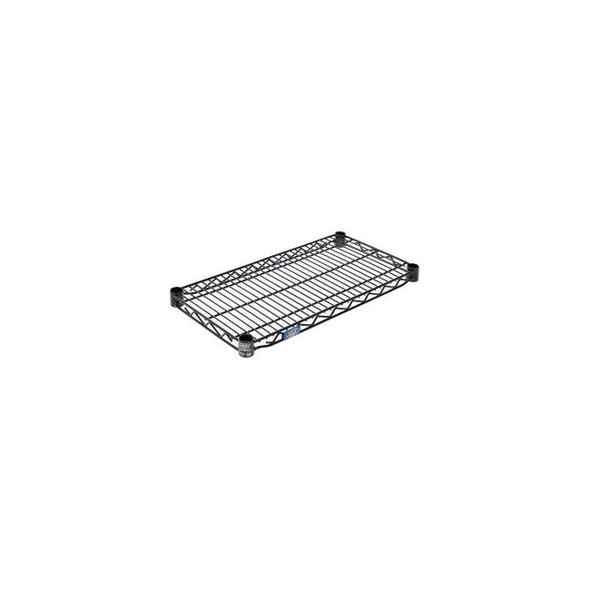 Nexel S1224B Black Epoxy Wire Shelf 24""W x 12""D