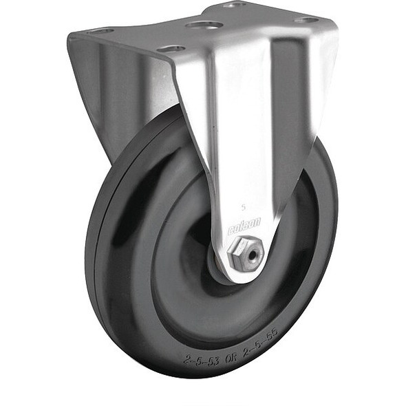 4" X 1-1/4" Non-Marking Polyolefin Rigid Caster, No Brake, Loads Up To 275 lb
