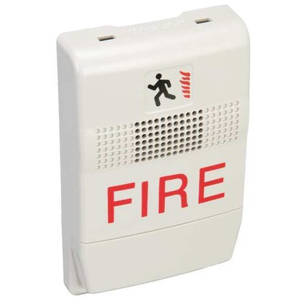 Edwards Signaling Horn,Marked Fire,White EG1F-P