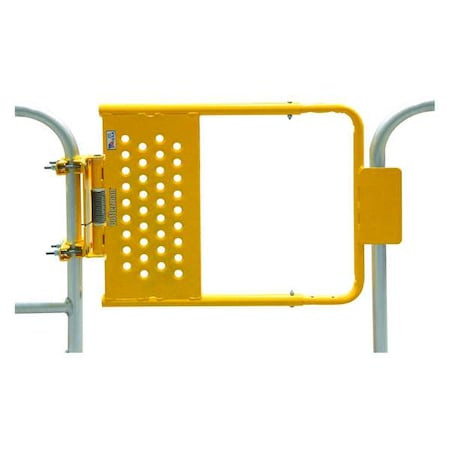 Cotterman Safety Gate,Yellow,Powder Coated,Steel SG2440ZC2P1S