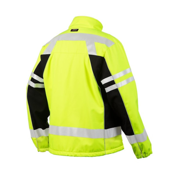 Kishigo Jacket,Lime,Polyester,Unisex,31" L,3XL JS137-3X Kishigo Jacket,Lime,Polyester,Unisex,31" L,3XL JS137-3X