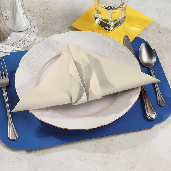 Hoffmaster Ecru Dinner Napkin,1-4 Fold,PK75 125071