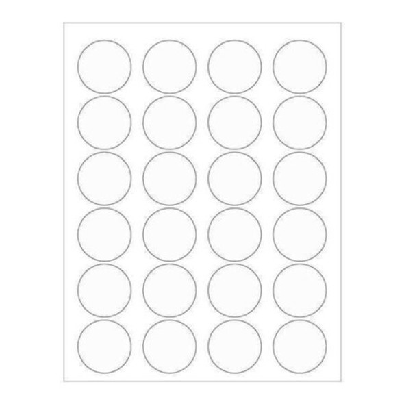 Tape Logic Circle Laser Label,1-5/8",PK2400 LL231CL