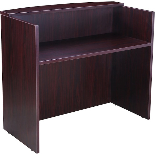 Boss Reception Desk,71W X 30/36D X 42H,Mahogany N169-M