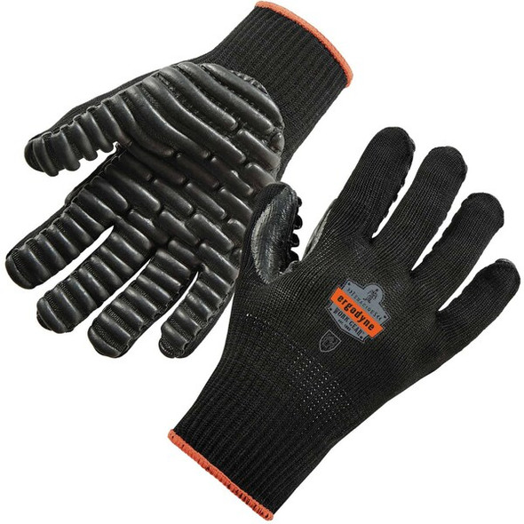Ergodyne Black L Certified Lightweight Anti-Vibration Gloves, PR 9003