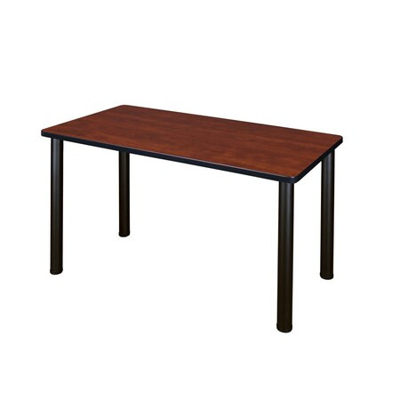 Regency Kee 48 x 24 in. Training Seminar Table- Cherry Top, Black Legs