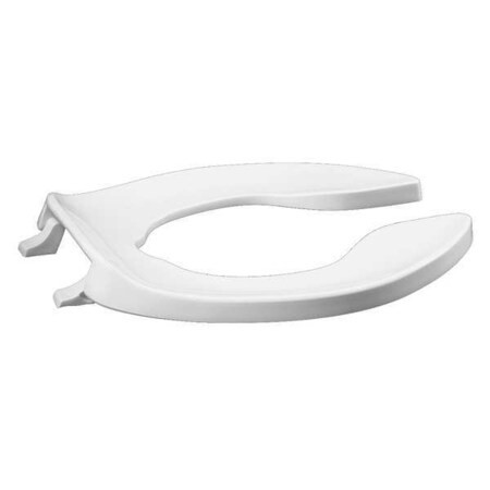 Toilet Seat Without Cover, Self-Sustaining Check Hinge, Elongated, White
