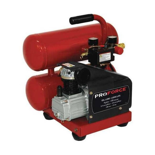 Proforce Twin Stack Air Compressor,4 gal.,125 psi VSF1080421