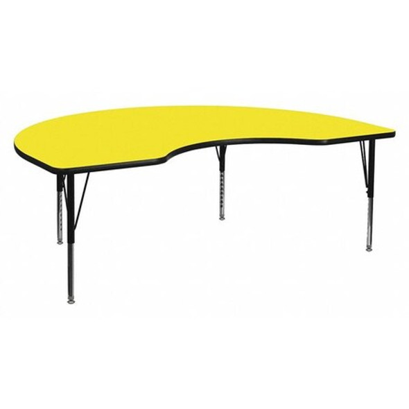 Activity Table,Kidney Shape,Yel,48"x72" Activity Table,Kidney Shape,Yel,48"x72"