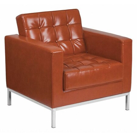 Hercules Lacey Chair, 33 in W 31" L 32" H, Straight, Leather Seat