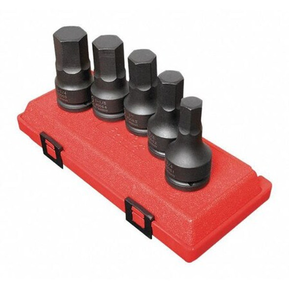 Sunex Impact Hex Driver Set,SAE,3/4" Drive 4506