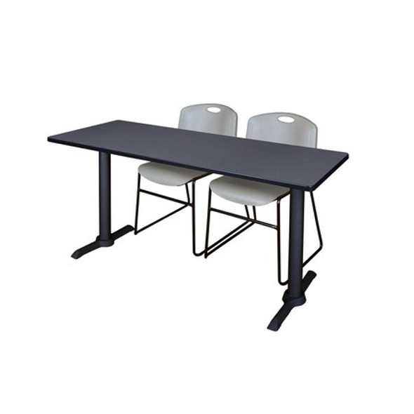 Cain Cain,60"x24",Training Table,2 Zeng Chrs MTRCT6024GY44GY
