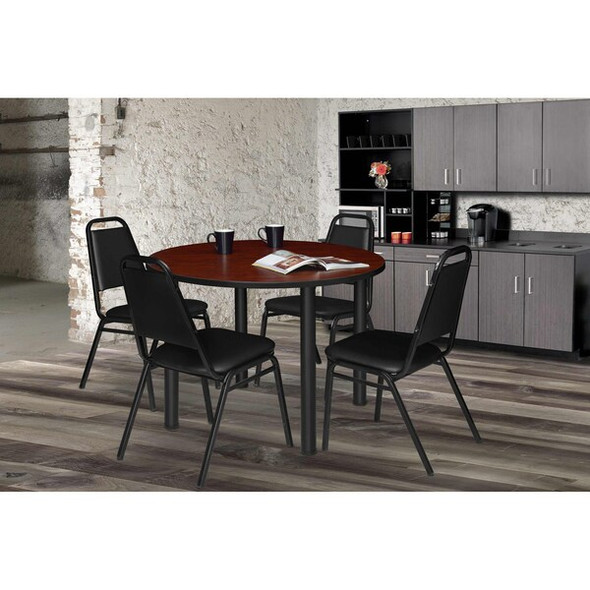 Kee Kee,42",Rnd Breakroom Table,Cherry/Black TB42RNDCHBPBK Kee Kee,42",Rnd Breakroom Table,Cherry/Black TB42RNDCHBPBK