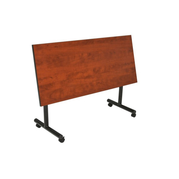 Kobe Rectangle FlipTop Table, 48" W, 29" H, Laminate Top, Cherry MKFTM4824CH23BK