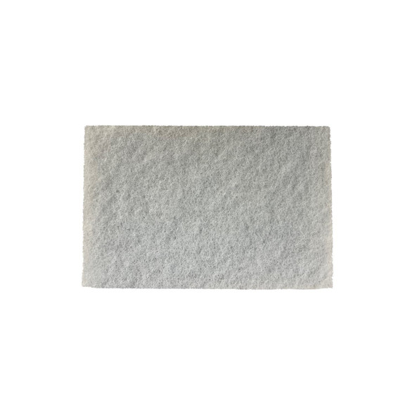 White 6" x 9" Non Woven Hand Pad Non Abrasive R HP-WHITE-10 HP-WHITE-10
