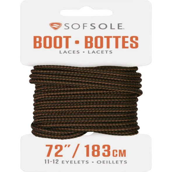 Sof Sole 72 In. Black-Brown Boot Laces 84726