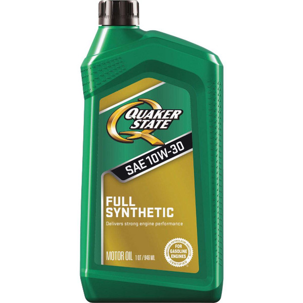 Quaker State Full Synthetic 10W-30 Motor Oil, 1 Qt. 550046199 Pack of 6