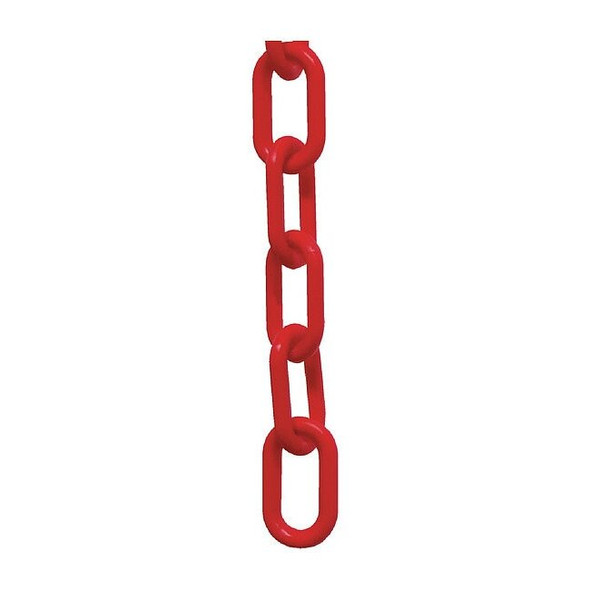 Manufacturer Varies Plastic Chain, Red, 25 ft Length, Gloss 51005-25