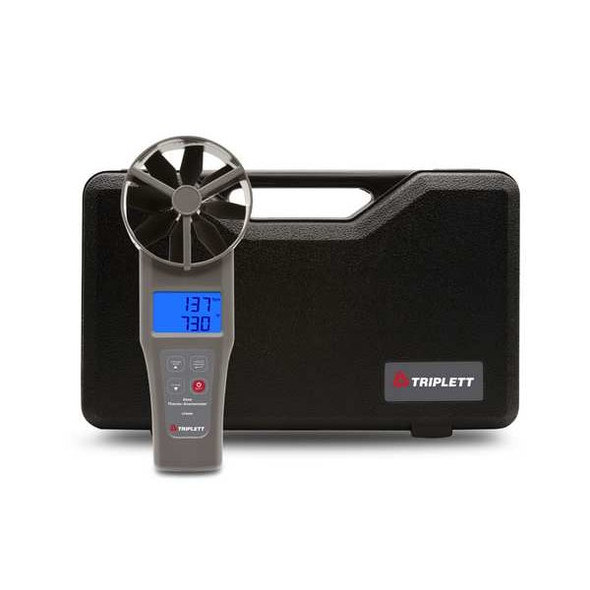 Triplett Anemometer, 40 to 5,900fpm, 32 to 122F CFM400