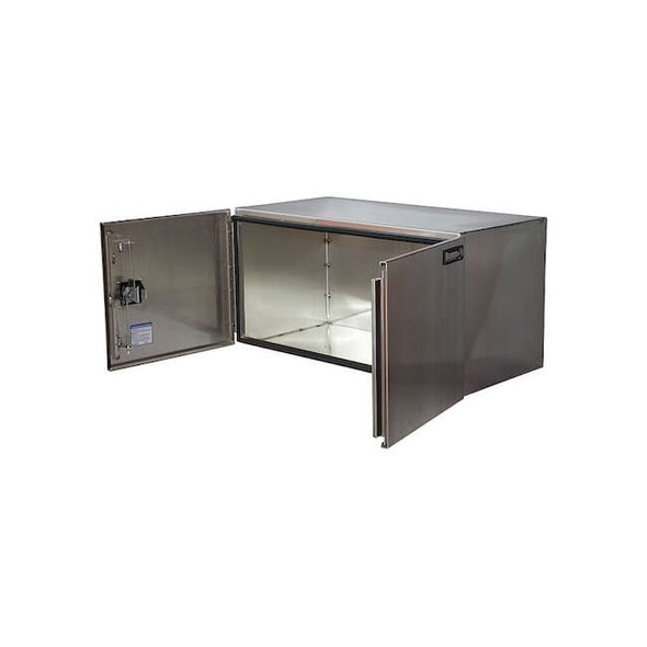 Truck Box, Underbody, Aluminum, 36"W, Silver, 12.0 cu. ft.