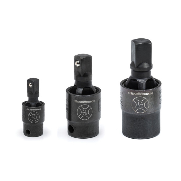 3 Pc. X-Core Pinless Impact Universal Joint Set 84960