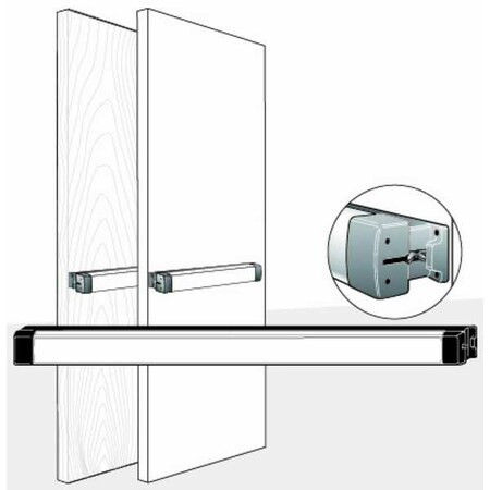 Adams Rite Rim Starwheel Bolt,Exit Device,Satin 8701-42