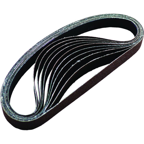 10 Pc. ½” x 18” 40 Grit Sanding Belt Kit 303740G