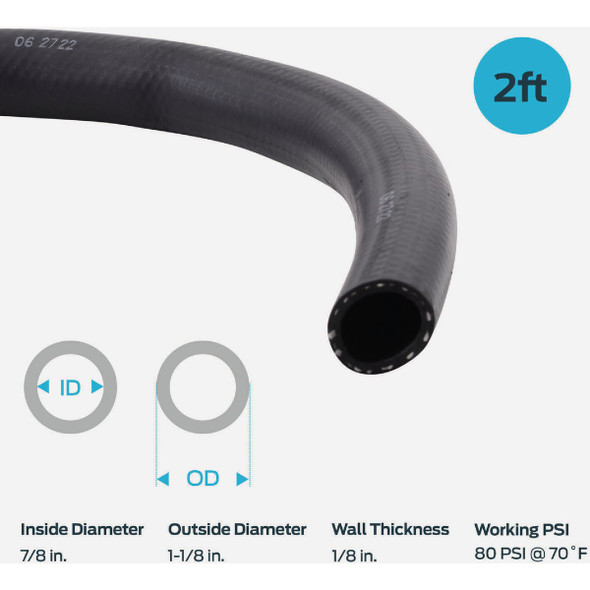 Eastman EZ-Flo 2 Ft. 7/8 In. ID 1-1/8 In. OD Disposal/Air Gap Hose