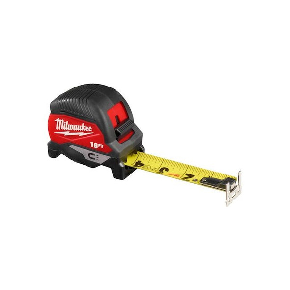 Milwaukee Tool Tape Measure,16 ft L Blade SAE 48-22-1016M