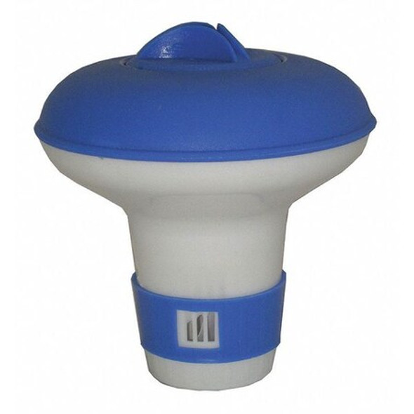 Jed Pool Tools Chemical Dispenser, Plastic, Blue/Wht, 6" H 10-451