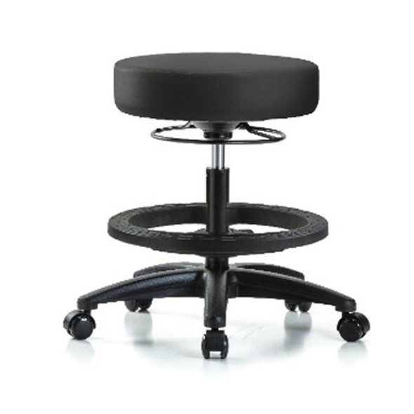 Manufacturer Varies Backless Pneumatic Stool,17" W BR-VMBSO-RG-BF-RC-8540