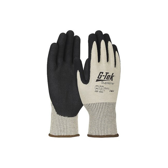 Cut-Resistant Glove, Cut Level A4 ,Dipped ,Microporous Nitrile ,Sandy ,M 1 PR