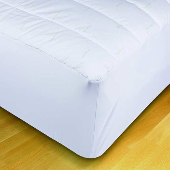 Martex Mattress Pad,78 in W,White 5014146 Martex Mattress Pad,78 in W,White 5014146