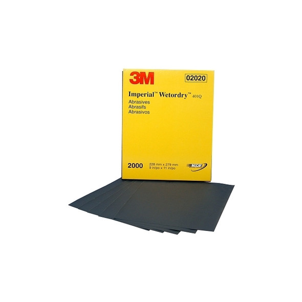 Wetordry Paper Sheets, Silicon Carbide, 1500 Grit, 11 in Long