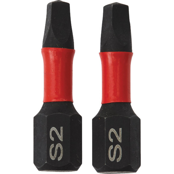 Do it Best 1 In. Square #2 Impact Ready Screwdriver Bit (2-Pack)