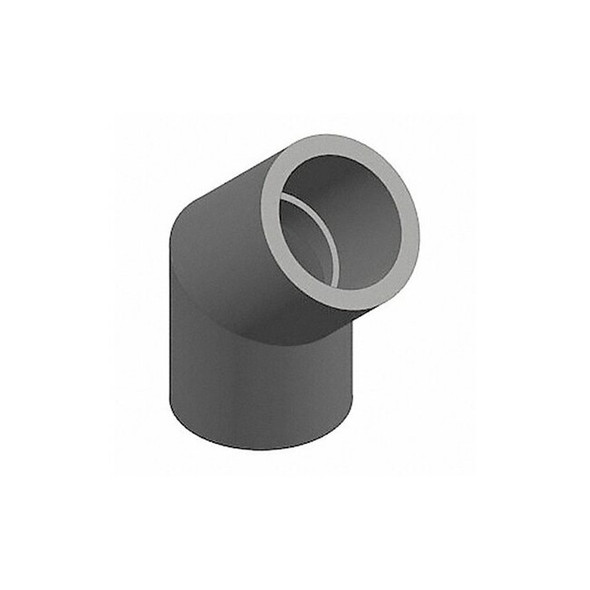 PVC Elbow, 45 Degrees, Socket x Socket, 6 in Pipe Size