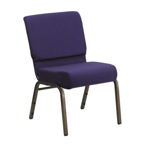 Hercules Church Chair, 21-1/4 in W 25" L 33" H, Fabric Seat