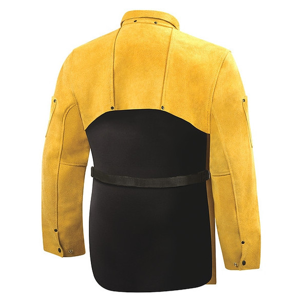 Steiner Flame-Resistant Sleeve, Leather, 20 in Length, Brown, Snap Cuff 8213-M